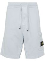 Stone Island short de sport à motif Compass signature - Bleu