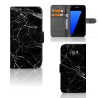 Samsung Galaxy S7 Edge | Bookcase | Marmer Zwart - Origineel Cadeau Vader