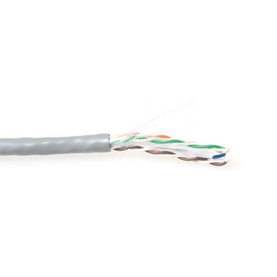 Computerkabel UTP CAT6 kabel op rol vast 100 M massief met adersplitter