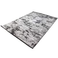 Laagpolig Vloerkleed Brooklyn Vintage Zwart-Grijs-160 x 230 cm