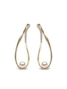 Yoko London boucles d'oreilles en or 18ct ornées de perles