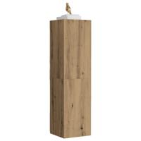 Tv-meubel 30,5x30x110 cm bewerkt hout artisanaal eikenkleur