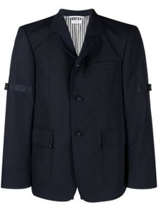 Thom Browne blazer à simple boutonnage - Bleu