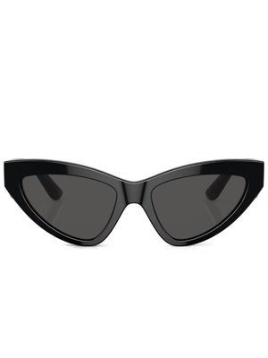 Dolce & Gabbana Eyewear lunettes de soleil teintées à monture papillon - Noir