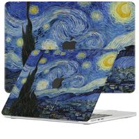 Lunso MacBook Air 15 inch (2023-2025) cover hoes - case - Van Gogh Sterrennacht