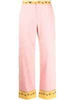 BODE pantalon évasé à ornements en cristal - Rose