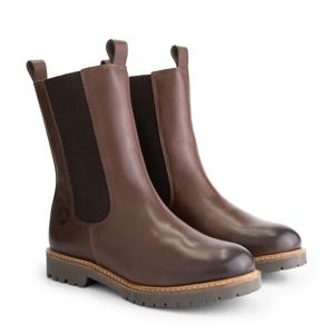 Travelin&apos; Women - chelsea profile sole - Donkerbruin - Maat 43