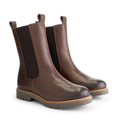 Travelin&apos; Women - chelsea profile sole - Donkerbruin - Maat 43