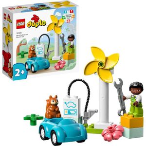 DUPLO - Windmolen en elektrische auto Constructiespeelgoed