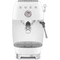 SMEG ECF03WHEU 50's Style Handmatige Espressomachine - Wit