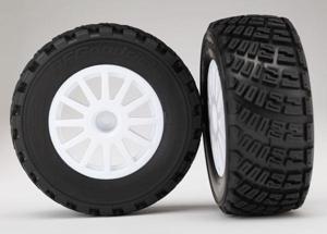 Traxxas - TIRES & WHEELS, ASSEMBLED, GLUWhite wheels, BFGoodrich Rall, TRX-7473 (TRX-7473)