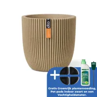 Pot bol groove nl d35h34cm beige