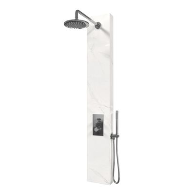 Thermostatisch Douchepaneel Brauer Chrome Edition Calacatta Gold Set 01