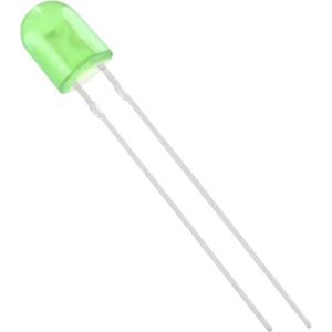 TRU COMPONENTS 1577495 Bedrade LED Groen Ovaal 5 mm 1750 mcd 110 °, 50 ° 20 mA