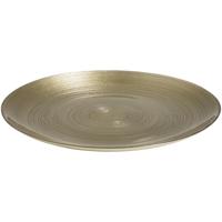 Leen Bakker - Bord Noelle - Goudkleur - Ø28 Cm - Glas - Goudkleurig
