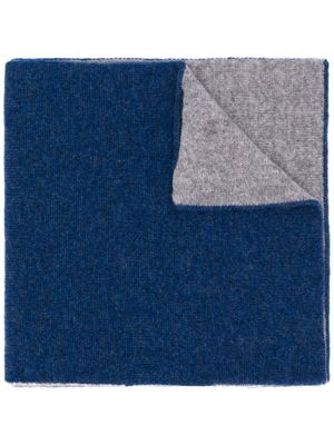 Dell'oglio écharpe bicolore en cachemire - Bleu