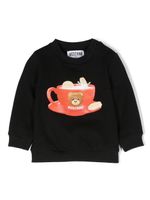 Moschino Kids sweat à logo Teddy Bear - Noir