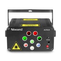 Laser lichteffect - BeamZ Acrux party laser met 4 lasers (rood / groen) en gekleurde LED's - thumbnail