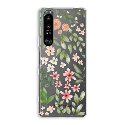Botanical sweet flower heaven: Sony Xperia 1 III Transparant Hoesje