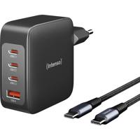 Intenso W140A3C + C520C black USB-oplader Binnen Aantal uitgangen: 4 x USB-C, USB-A GaN, USB Power Delivery (USB-PD)