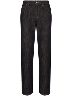 Dolce & Gabbana jean à coupe droite - Noir