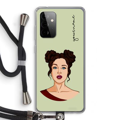 Pop-Art Creator: Samsung Galaxy A72 5G Transparant Hoesje met koord