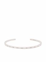 Maison Margiela bracelet manchette à numéros gravés - Argent