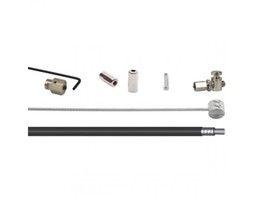 Elvedes Rollerbrake kabelkit br-im41/50/53 1700mm / 2250mm rvs - zwart (op kaart)