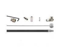 Elvedes Rollerbrake kabelkit br-im41/50/53 1700mm / 2250mm rvs - zwart (op kaart)