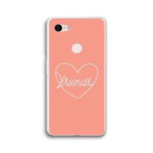 Friends heart: Google Pixel 3 XL Transparant Hoesje