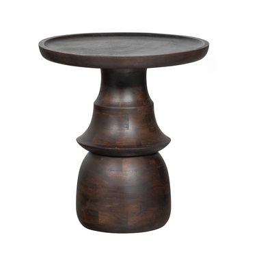 WOOOD Bijzettafel 'Broad' Mangohout, Ø50cm, kleur Naturel
