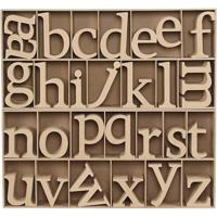Creativ Company Letter, h: 8 cm, dikte 2 cm, 112 stuk/ 1 doos