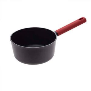 Steelpan/sauspan - Alle kookplaten geschikt - zwart - dia 21 cm