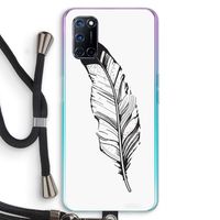 Pluim: Oppo A92 Transparant Hoesje met koord