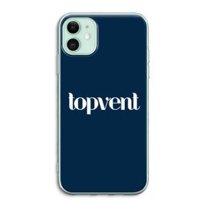 Topvent Navy: iPhone 11 Transparant Hoesje