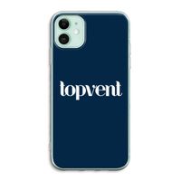 Topvent Navy: iPhone 11 Transparant Hoesje