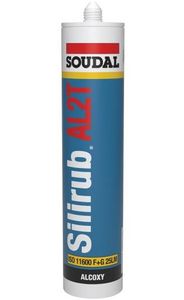 Soudal Silirub AL2T Alcoxy | Siliconenkit | Transparant | 600 ml - 112474