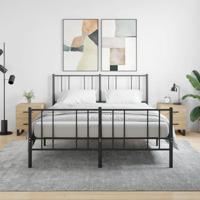 Nachtkastjes 2 st 40x35x47,5 cm bewerkt hout sonoma eikenkleur