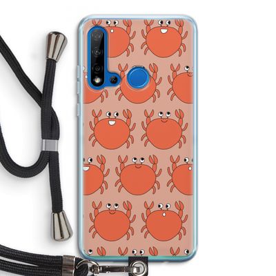 Krab: Huawei P20 Lite (2019) Transparant Hoesje met koord