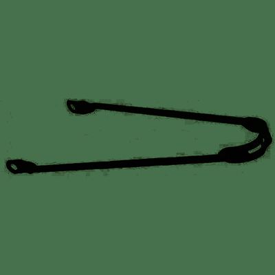 Spatbordstang 24" per stuk mat zwart