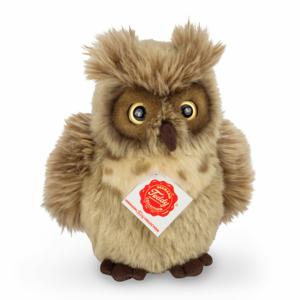 Knuffeldier Uil - zachte pluche stof - premium kwaliteit knuffels - bruin - 17 cm - vogels