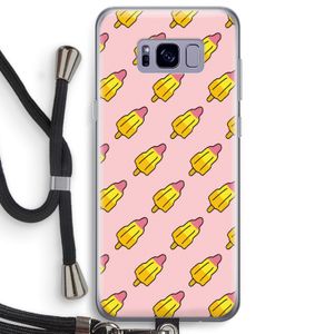 Waterijsjes: Samsung Galaxy S8 Plus Transparant Hoesje met koord