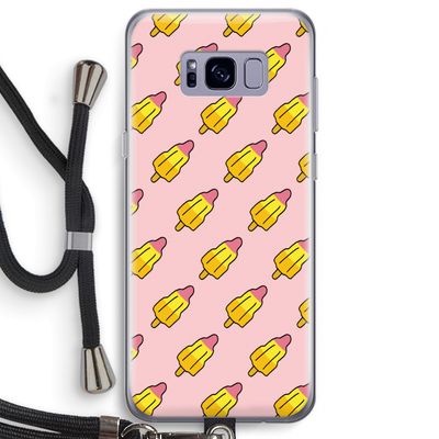 Waterijsjes: Samsung Galaxy S8 Plus Transparant Hoesje met koord