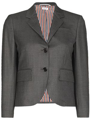 Thom Browne Classic Single Breasted Sport Coat In Super 120'S Twill - Gris