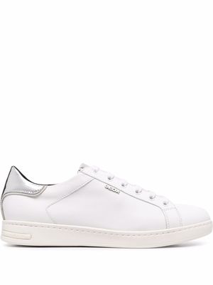 Geox baskets à effet métallisé - Blanc