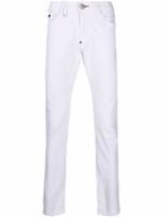 Philipp Plein jean slim à logo - Blanc