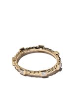 David Yurman bague Cable Collectibles en or 18ct pavée de diamants (2 mm)