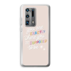 Right Place: Huawei P40 Pro Plus Transparant Hoesje