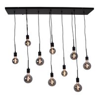 Hanglamp Bulby 10-lichts Zwart