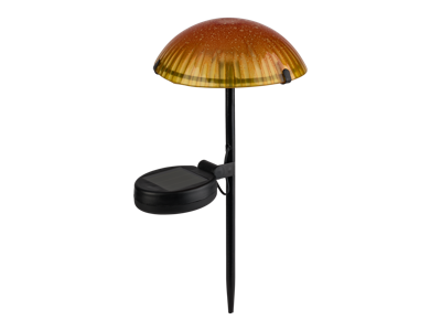 LIVARNO home Solar LED-paddenstoel (Oranje)